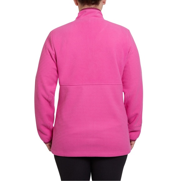 NWT Lands' End Ladies Grid Fleece Zip Up Jacket Size Small - Picture 9 of 12